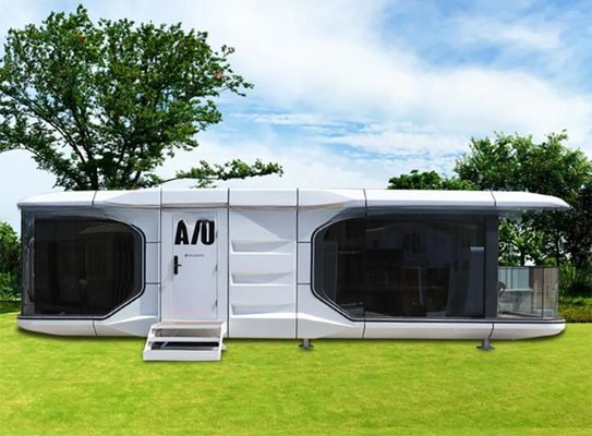 2024 Prefab Luxury Modular Moderno Apple Cabin Space Capsule Container House Maison Capsule Spatiale per Mgo Board e pavimento in PVC