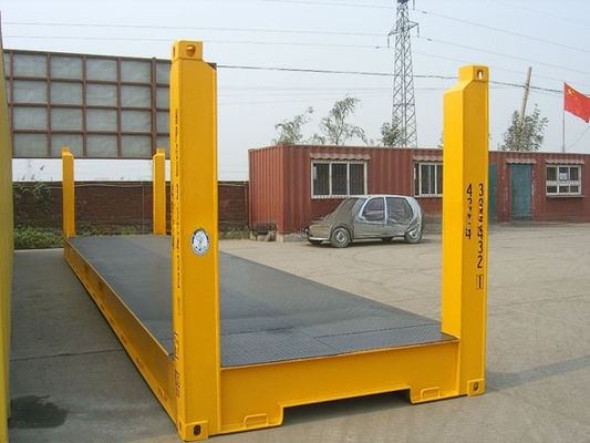 70 mq Capacità 40' Post fisso di angolo Flat Rack Flat Rack Container di spedizione 500KGS Max Peso lordo