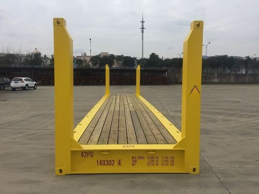 70 mq Capacità 40' Post fisso di angolo Flat Rack Flat Rack Container di spedizione 500KGS Max Peso lordo