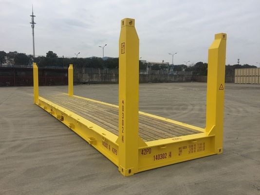 70 mq Capacità 40' Post fisso di angolo Flat Rack Flat Rack Container di spedizione 500KGS Max Peso lordo
