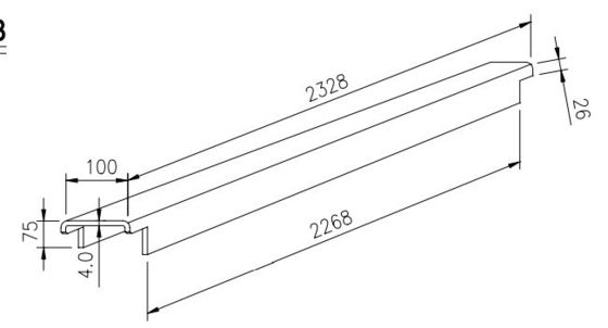 Ricambi per contenitori di spedizione Fonte di supporto inferiore Corten Acciaio 4,0 mm 4,5 mm Container Cross Member per parti di contenitori
