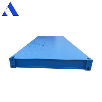 Piattaforma di container da trasporto con pavimento in acciaio da 20 piedi per carico massimo di 45000 kg e capacità di 30 cm3