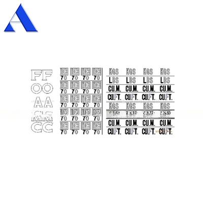 Segno Zebra accettabile Triangolo di alzata del peso Avvertimento Contenitore di spedizione Adesivo deccale Parti e accessori del contenitore