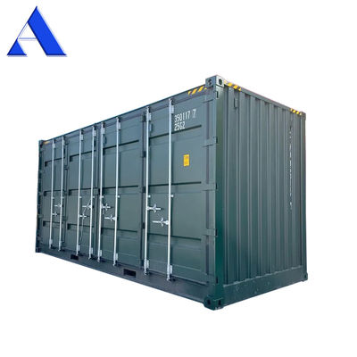 Contenitore di spedizione con porta laterale alta 20 piedi con logo personalizzato e guarnizione EPDM