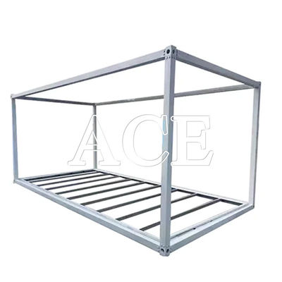Contenitore a secco Galvanizzato facile rimovibile 6m Lunghezza In acciaio inossidabile Cornice 20ft Contenitore di spedizione Capacità di telaio 33.2CBM