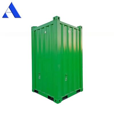 Container per la spedizione marittima DNV da 6 piedi con pavimento in acciaio, portabile CCU con scatola di perforazione chiusa e set di fori opzionali