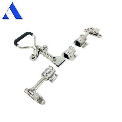 Parti di carrozzeria di autocarri in acciaio inossidabile 304 Set completo di serrature per porte di container per autocarri con tubo lucidato da 22 mm per lunghezza personalizzata della canna di blocco