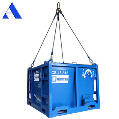 Capacità di sollevamento di 10 tonnellate Cavo galvanizzato a fusoliera 4 zampe Contenitore offshore Acciaio rivestito Fusoliera a fusoliera Sling DNV 2.7-1 Standard