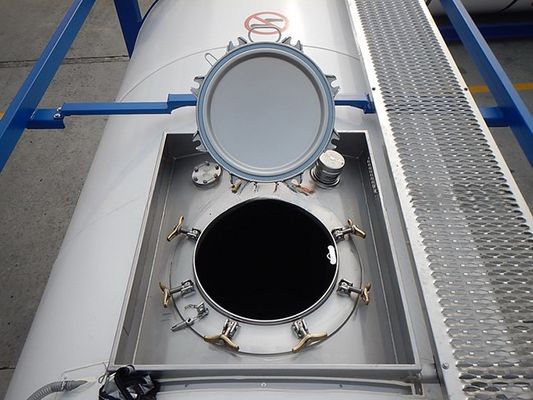 Parti di ricambio e accessori ISO per container da trasporto di serbatoi 500 mm Manlid assemblaggio a profilo basso con valvola a sfera di ingresso d'aria 1.5'' BSP