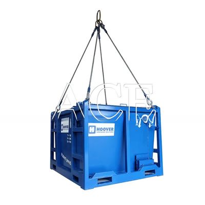 Tipo di occhio di sollevamento occhio piatto DNV 2.7-1 Cable standard in acciaio inossidabile Sling 4 o 5 gambe per container offshore Orange