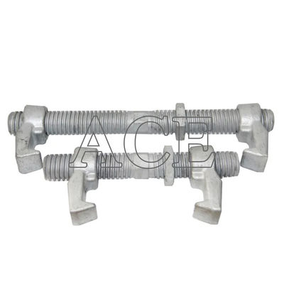 Acciaio forgiato 260mm 380mm Lashing Twist Locks doppia pinza ISO Container Shipping Bridge Fitting Container Lashing Equipment