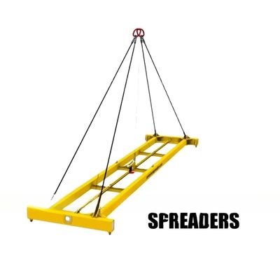Condizione 42 tonnellate carico utile 40 piedi contenitore di spedizione diffusore semiautomatico travi di sollevamento con dimensioni di fionda 12118 x 2438 mm