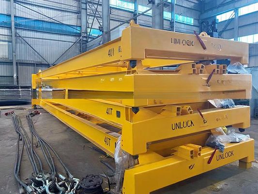 Condizione 42 tonnellate carico utile 40 piedi contenitore di spedizione diffusore semiautomatico travi di sollevamento con dimensioni di fionda 12118 x 2438 mm