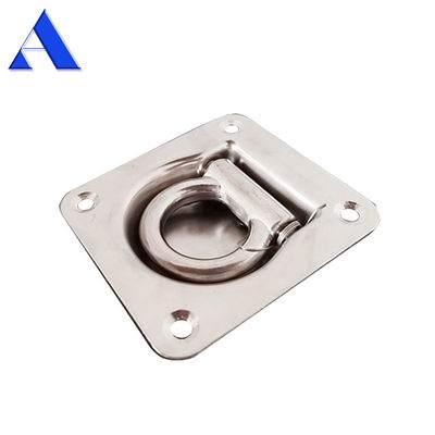2000KN M.B.L Compressione In acciaio inossidabile Piano di montaggio di corda di auto e camion accessori di legatura di legame D anello di corda per pesante-duty