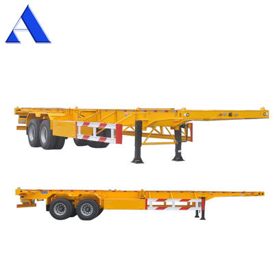 Container Chassis personalizzato 2 Semi-remolchi a scheletro per il trasporto di container da 20 piedi
