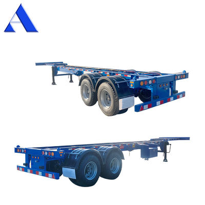12R22.5 Linglong Pneumatici 2 Asse Chassis di spedizione da 40 piedi a 20 piedi con collo di gallina Scheletro di camion Cornice semirimorchio Contenitore