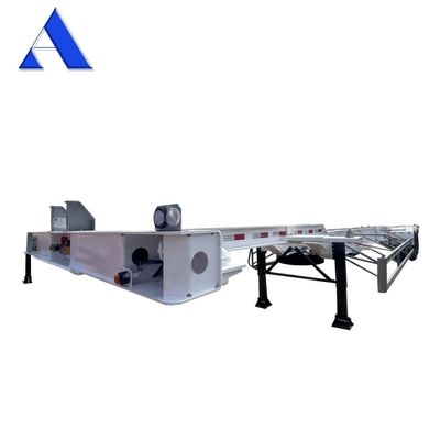 53ft Gooseneck Skeleton Truck Frame Semi-Trailer Container Shipping Chassis con caratteristiche eccellenti e asse FUWA resistente