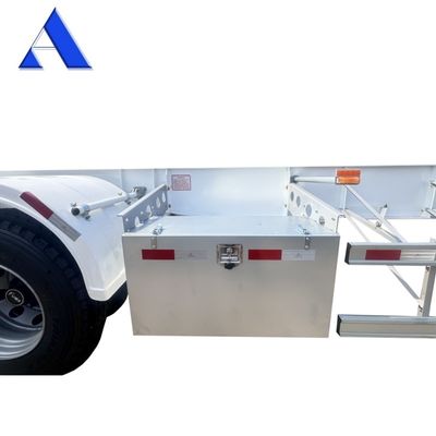 53ft Gooseneck Skeleton Truck Frame Semi-Trailer Container Shipping Chassis con caratteristiche eccellenti e asse FUWA resistente