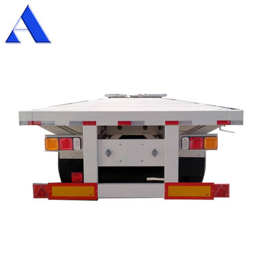Serrature a torsione 4 set/12 set 3 assi Container da trasporto in acciaio pesante Flatbed Frame Semi-trailer per il trasporto