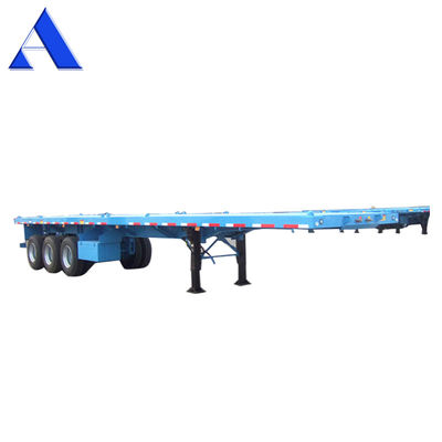 Serrature a torsione 4 set/12 set 3 assi Container da trasporto in acciaio pesante Flatbed Frame Semi-trailer per il trasporto