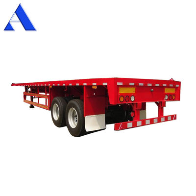 Serrature a torsione 4 set/12 set 3 assi Container da trasporto in acciaio pesante Flatbed Frame Semi-trailer per il trasporto
