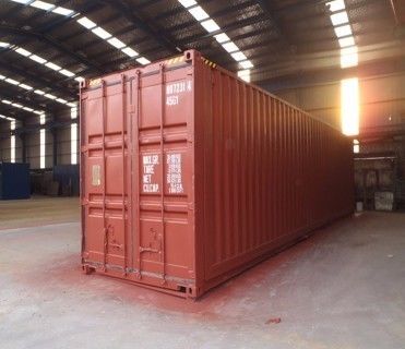 Container di trasporto a vela a 40 piedi con porta laterale aperta con piastra CSC a cilindro idraulico elettrico e capacità di 76,4 CBM