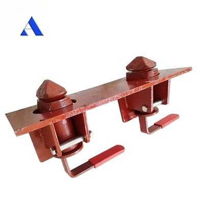 Semi rimorchio doppio contenitore rimorchio Twistlock Twist Lock Pin Lock Front Parts rimorchio rosso e nero