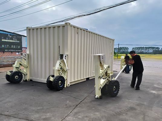 Apparecchiature per il sollevamento di container per trasporto di acciaio da 5T a carico utile 15-30 tonnellate Caster Mover Self Loading Trailer per materiale in acciaio