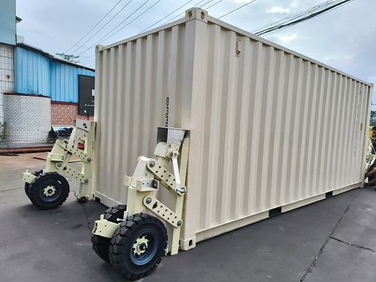 Apparecchiature per il sollevamento di container per trasporto di acciaio da 5T a carico utile 15-30 tonnellate Caster Mover Self Loading Trailer per materiale in acciaio