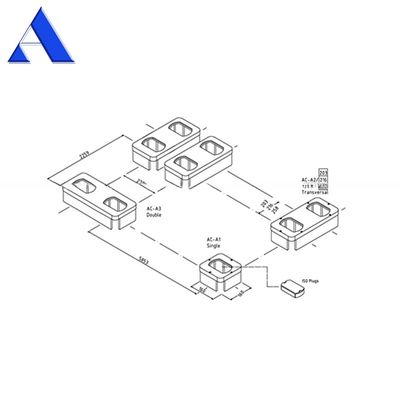 ACE Professional Supply Casting Steel Double Container Raised Foundation Socket per contenitori di trasporto certificati DNV GL