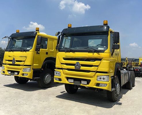 Serbatoio di carburante da 450 CV 600L sinistra Euro 2 Semi rimorchio 6X4 camion pesante testa del trattore carburante diesel trasmissione manuale automatica