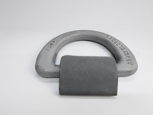 DNV GL certificato Galvanizzato 50 tonnellate Container Lashing Forged D Ring con pinza M.B.L 500KN