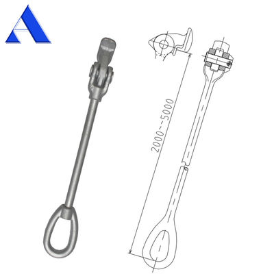 Lunghezza personalizzata Galvanizzato DNV GL Certificato Contenitore attrezzatura di laminazione Bar laminazione Lashing Rod per galvanizzazione a caldo