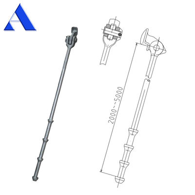 Lunghezza personalizzata Galvanizzato DNV GL Certificato Contenitore attrezzatura di laminazione Bar laminazione Lashing Rod per galvanizzazione a caldo