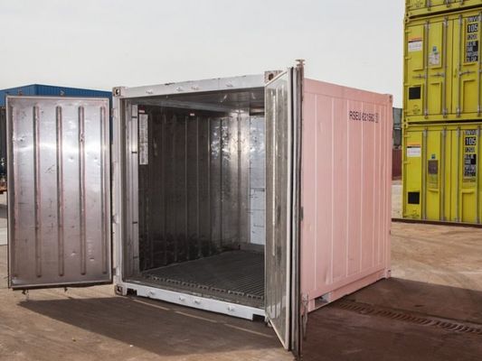 10 piedi 10 piedi 3 metri di conservazione a freddo Contenitore frigorifero Reefer con apertura di porta a sling Dimensioni 2.290 x 2.206 m Terza mano