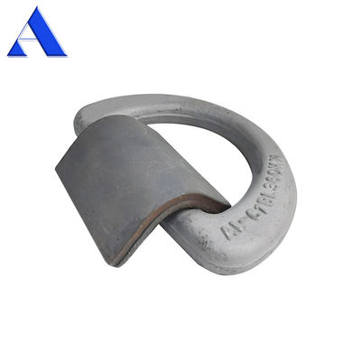 500KN M.B.L GL CCS approvato 50T contenitore forgiato Lashing D anello con pinza