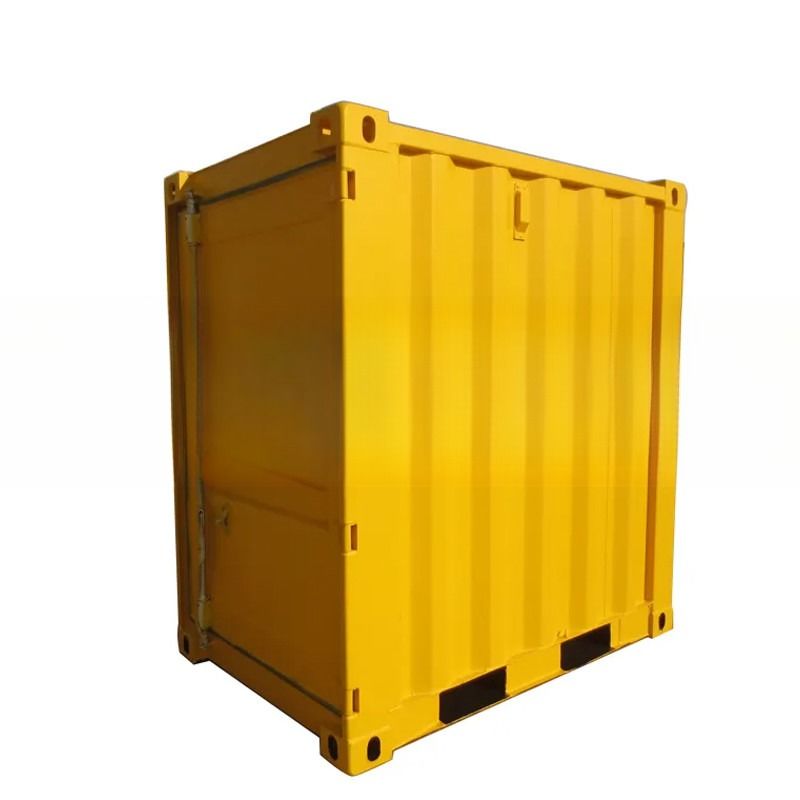1200 x 2200 x 2260 mm Contenitore a secco porta singola Mini 4ft in acciaio corto Contenitore portatile di stoccaggio con certificato CSC