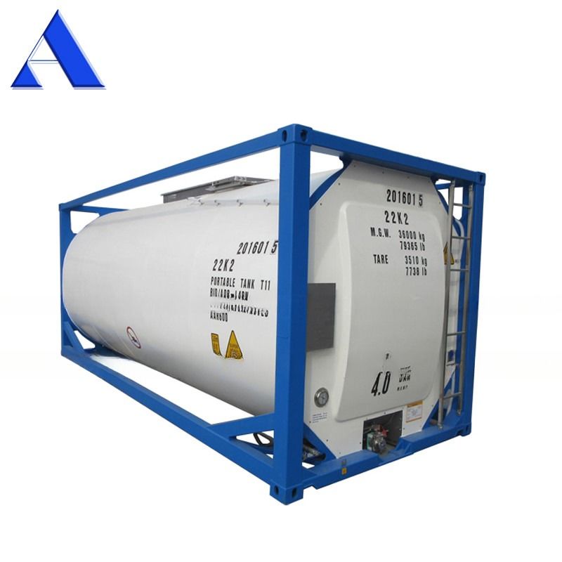 316L/SAN50028-7/WNr 1.4402/1.4404 Materiale 25000 litri SS316L Vaso e conchiglia UN T11 20ft Etanolo ISO serbatoio contenitore