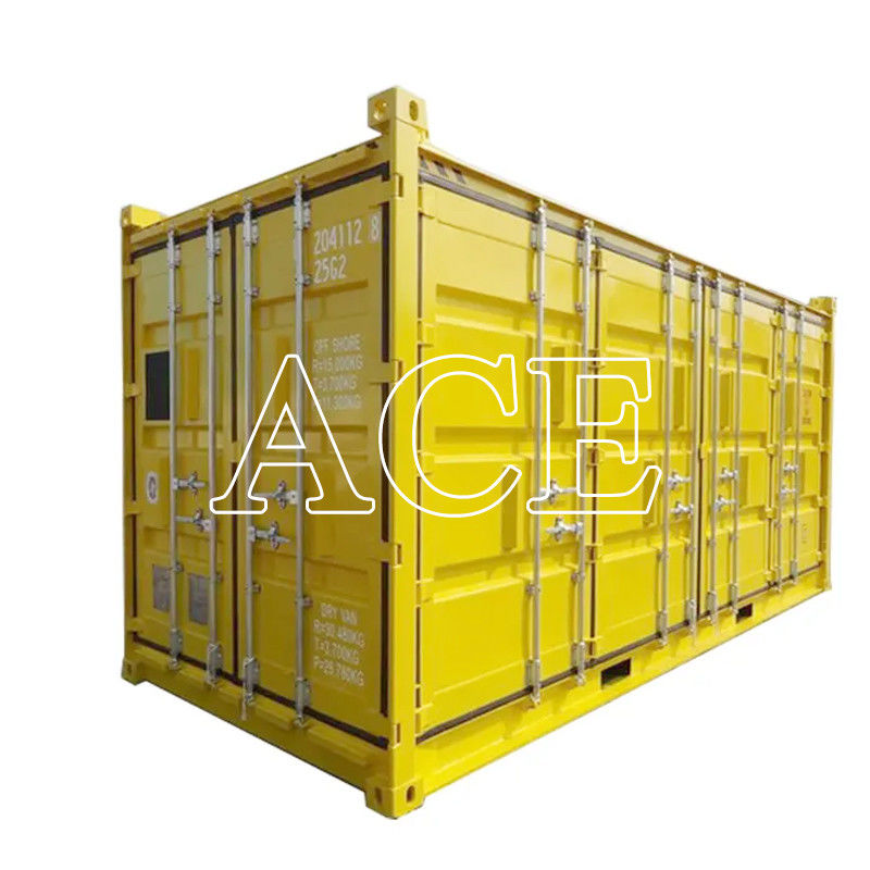 6058 x 2438 x 2896 mm DNV 2.7-1 Porta laterale standard aperta Contenitore offshore a cubo alto con acciaio corten e porta laterale