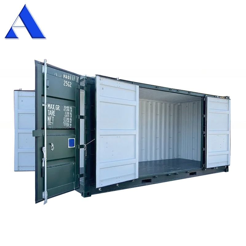 Container per spedizioni a secco di 20 piedi di altezza con porta laterale cubo in acciaio corten acciaio 6058 x 2438 x 2896 mm 33,2 CBM Capacità