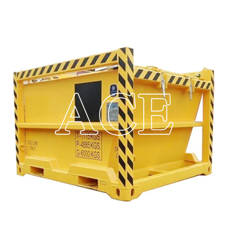 1115KGS Tare Massa Offshore Cutting Mud Skip BV Container chiuso certificato per la perforazione -20 C Design DNV 2.7-1 Standard