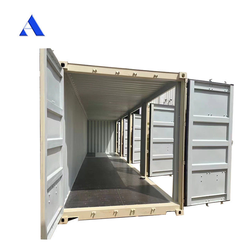 67.7cbm Capacità 40ft Cubo alto Container di spedizione a lato aperto con 4 porte laterali 12192 x 2438 x 2896 mm Dimensioni esterne