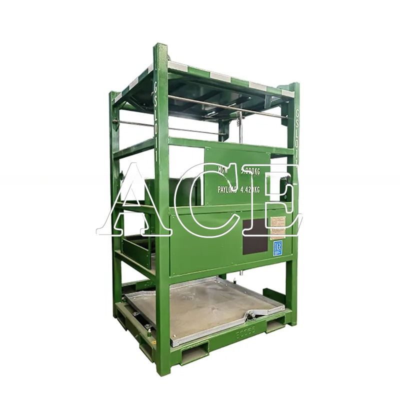 Contenitore idraulico IBC in acciaio standard offshore 550GAL DNV 2.7-1 con telaio di sollevamento certificato da CSC e BV