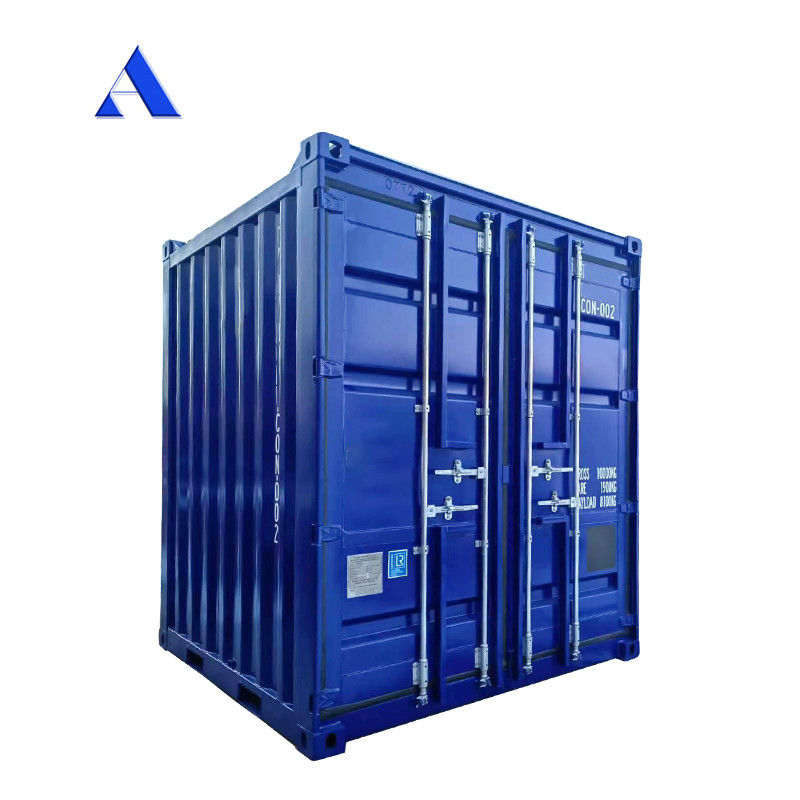 Contenitore di scatola di stoccaggio da 8 piedi con dimensioni esterne di 2438 x 2438 x 2896 mm e carico utile di 8100 kg