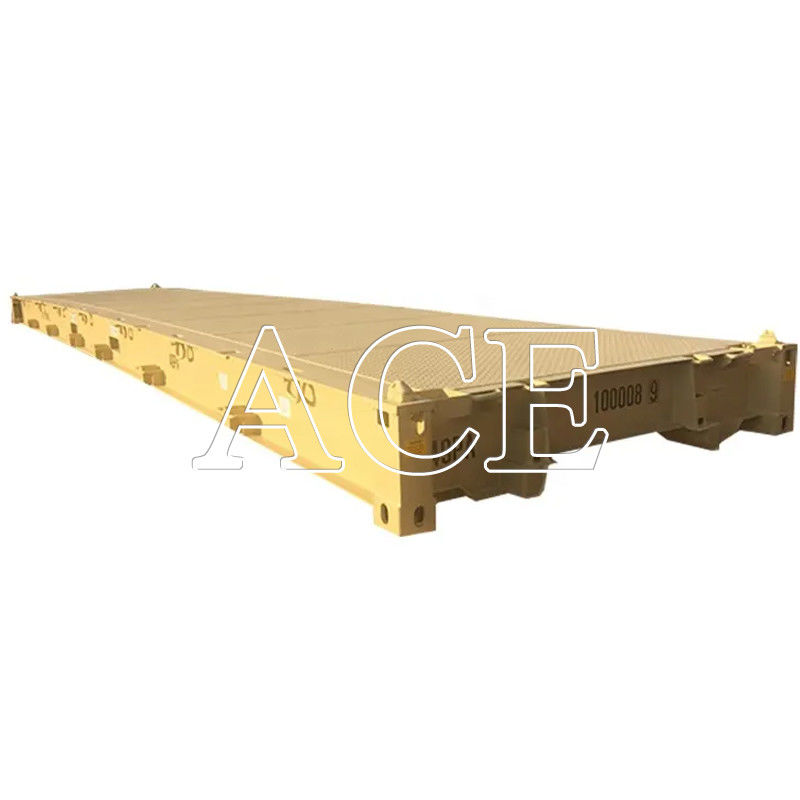 Piattaforma di contenitori in acciaio secco certificata CSC di 12 metri 40 piedi con dimensioni interne di 12192 x 2438 x 482 mm