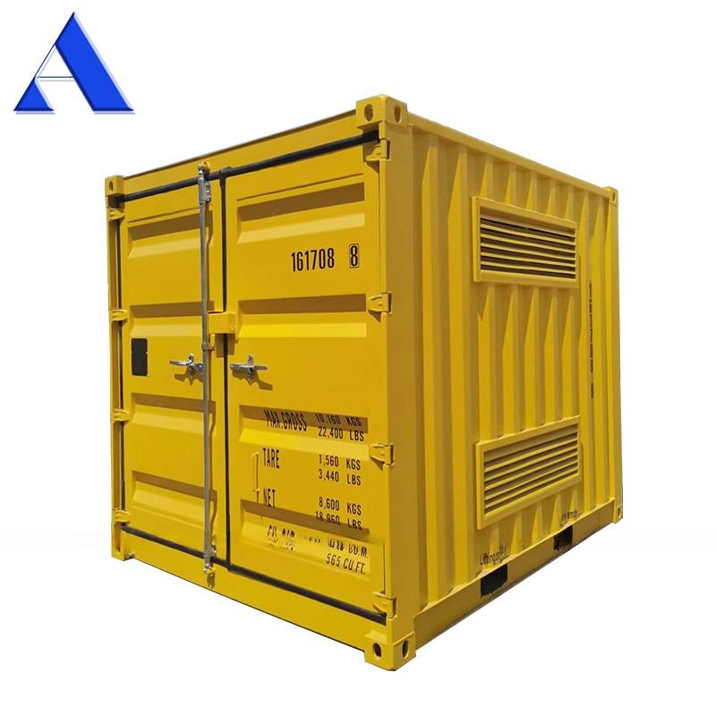 10ft Acciaio Griglia Fuso Pavimento Ventilato Persiane Contenitore asciutto per merci pericolose magazzino Contenitori di spedizione