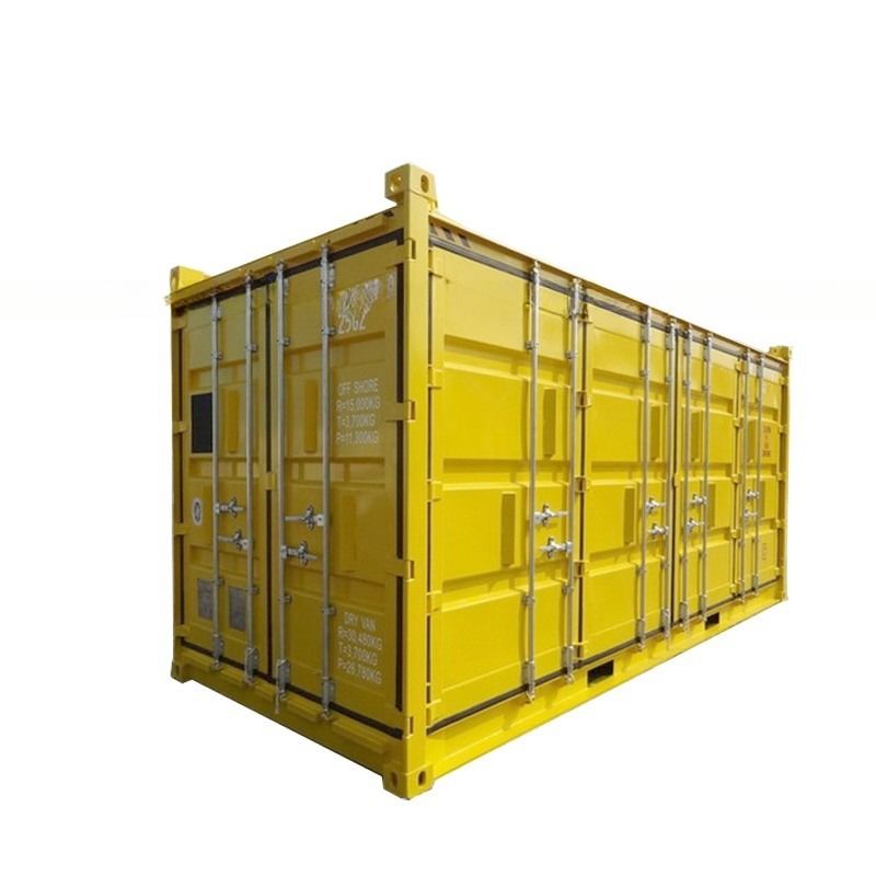 DNV 2.7-1 Container secco HC standard da 20 piedi Container offshore cubo da 20 piedi con 2 porte laterali Capacità 33,5 CBM