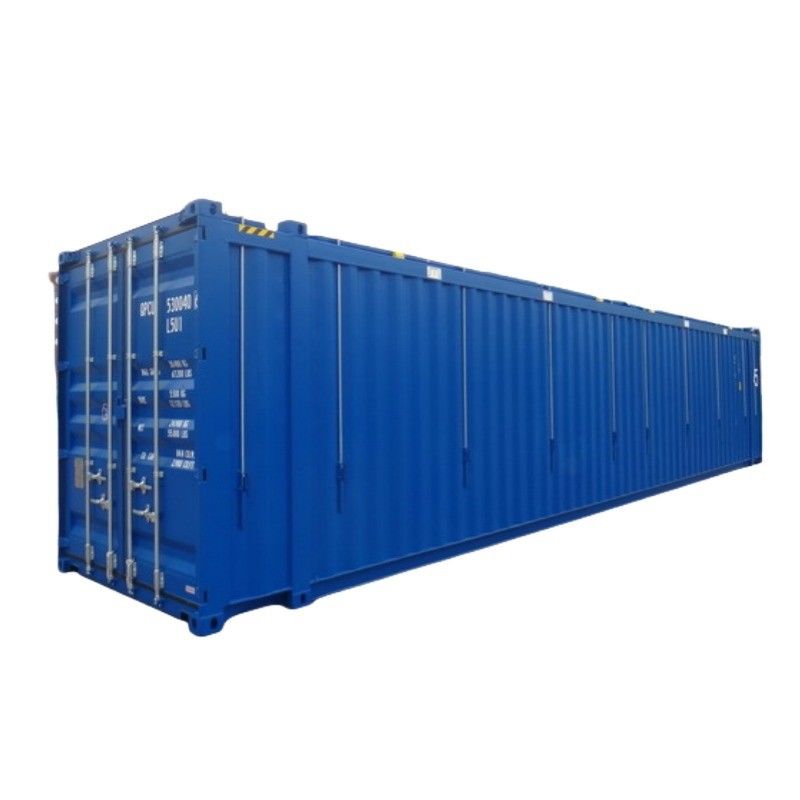 Container di trasporto a bordo con alto cubo di 45 piedi con capo duro e capo aperto carico massimo di 24980 kg per il trasporto a larga scala