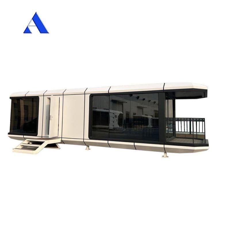 2024 Prefab Luxury Modular Moderno Apple Cabin Space Capsule Container House Maison Capsule Spatiale per Mgo Board e pavimento in PVC
