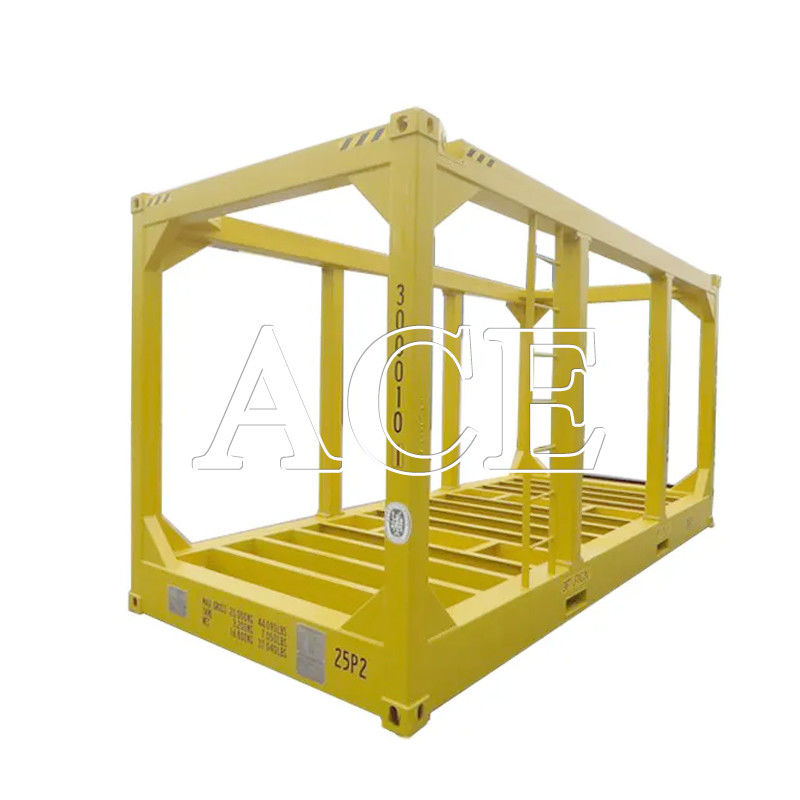 Pavimento in acciaio DNV 2.7-1 20ft cubo alto telaio di sollevamento offshore Capacità 30.8 CBM Perforazione di gas e petrolio
